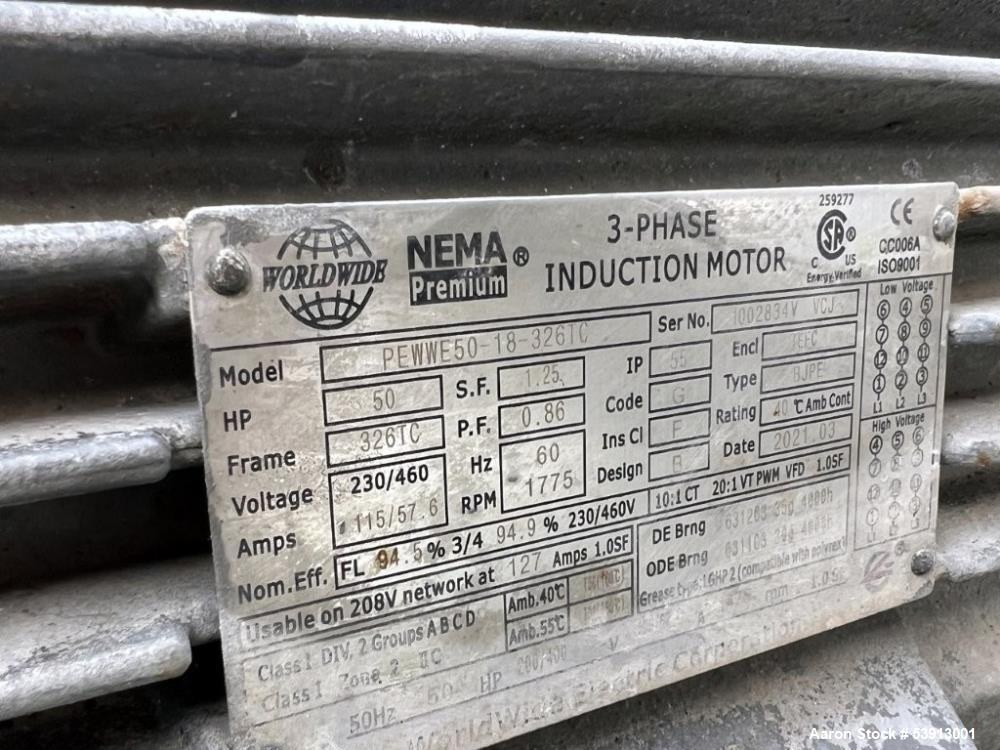 Used V-RAM Double By-Products Pumping System | 5,000 lbs/hr | Dual 50 HP Hydraulic Pumps