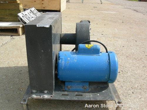 Used Randolph peristaltic pump, model 750, carbon steel construction. Hose capacities 1-1/16 OD, 3/4 ID to 15/16 OD, 5/8 ID. Rated 10 gallons per minute at 430 rpm. Driven by a 1/2 hp, 1/60/115/208-2...