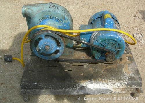 Used Randolph peristaltic pump, model 750, carbon steel construction. Hose capacities 1-1/16 OD, 3/4 ID to 15/16 OD, 5/8 ID. Rated 10 gallons per minute at 430 rpm. Driven by a 1/21 hp, 1/60/115/230 ...