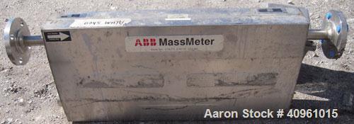Used ABB Instrumentation K-Flow Mass Flow Meter, Model K-500, 316 stainless steel. Sensor 700221. Mass meter control box, model K-250, serial #400311. Approximate 1'' inlet/outlet.