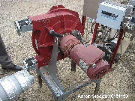 Used-Bredel Hose Pump, Type SPX/40.  1-1/2" Inlet/outlet.  Driven by a 3 hp, 3/60/230/460 volt motor.