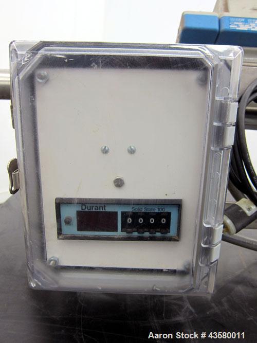 Used Fischer & Porter Magnetic Flow Meter, Model IODI476PH12PM29KY13A1112D1. Size 50mm (1.96"). Ceramic liner, platinum electrode. Includes a Fischer & Porter Magnetic Flow Meter signal converter, mo...