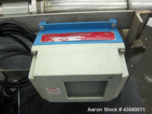 Used Fischer & Porter Magnetic Flow Meter, Model IODI476PH12PM29KY13A1112D1. Size 50mm (1.96"). Ceramic liner, platinum electrode. Includes a Fischer & Porter Magnetic Flow Meter signal converter, mo...