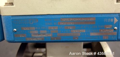 Used Fischer & Porter Magnetic Flow Meter, Model IODI476PH12PM29KY13A1112D1. Size 50mm (1.96"). Ceramic liner, platinum electrode. Includes a Fischer & Porter Magnetic Flow Meter signal converter, mo...