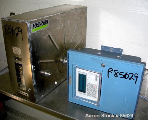 Used Foxboro Mass Flow Tube, model CFS10-08CKFBB, 316L stainless steel product contact areas. Rated mass 4 to 400 pounds per minute. 3/4" tri clamp inlet/outlet, temperature range: -200 degrees C to ...