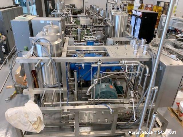 Unused LEWA Ecoflow high-pressure metering system configured for CO2 service. 30 kg/min capacity. Consists of: LEWA Ecoflow metering pump, High-pressure CO2 configuration; Baldor-Reliance 75 HP Sever...