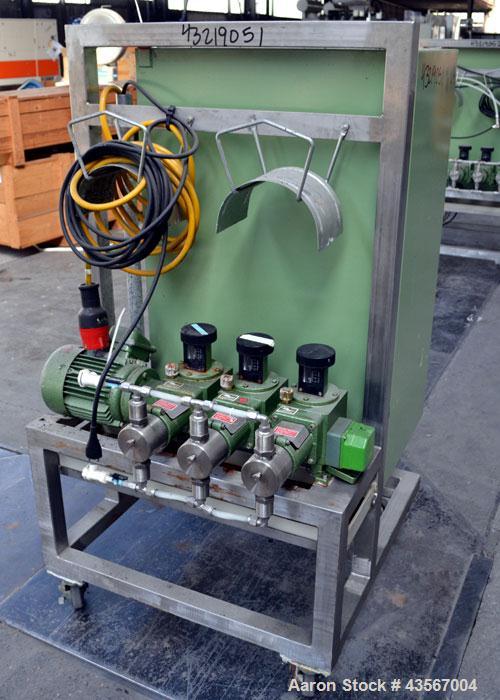 Used- Stainless Steel Lewa Metering Pump, Type HK16-3