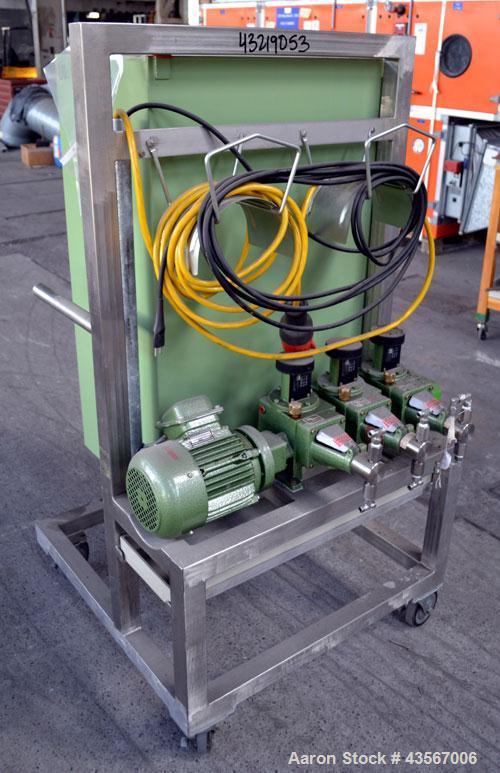 Used- Stainless Steel Lewa Metering Pump, Type HK16-3