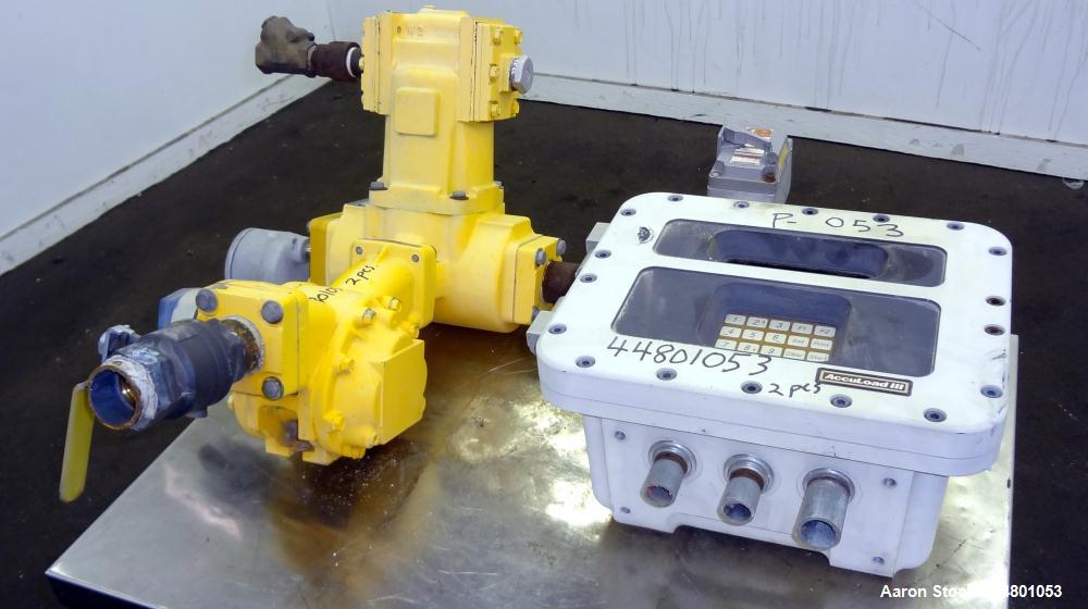 Used Liquid Controls Metering Pump, Model M-5-16, Carbon Steel. Serial #451555. Includes a Smith Meter Accuload III panel.