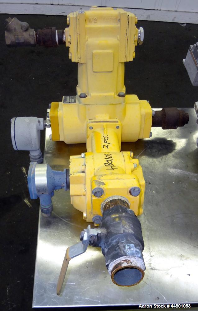 Used Liquid Controls Metering Pump, Model M-5-16, Carbon Steel. Serial #451555. Includes a Smith Meter Accuload III panel.