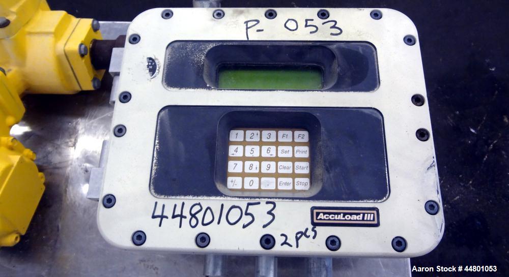 Used Liquid Controls Metering Pump, Model M-5-16, Carbon Steel. Serial #451555. Includes a Smith Meter Accuload III panel.