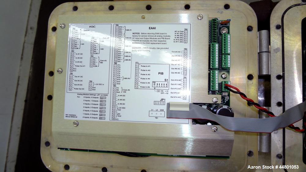 Used Liquid Controls Metering Pump, Model M-5-16, Carbon Steel. Serial #451555. Includes a Smith Meter Accuload III panel.