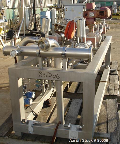 Used Micro Motion Flow Meter System Consisting Of: (1) Micro Motion flow meter, model DS150S141, 316 stainless steel. Rated 1500 PSI at -240 to 20 Degrees C. Dens cal factor 095B40113974, flow cal fa...