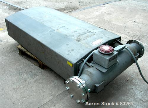 USED: Micro Motion Fow Meter, model DS600S165R, type 8. 316L stainless steel product contact areas. Flow cal factor 1562.25.13, dens flow factor 18082251164.44, meter factor 15622. Rated volume 0 to ...