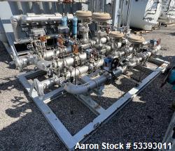 Used – 304 Stainless Steel Samson Metered Pump Skid – 4 Segments, Pressure Panels, Multi-Connection