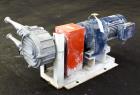 Used Alfa Laval/Depa Elro Peristaltic Hose Pump, Model IP 200, Aluminum Housing. Approximate 8.37 gallons per minute, maximum pressure 130 psi. 316 Stainless steel inlet/outlet pipe connections. Driv...