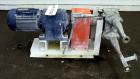 Used Alfa Laval/Depa Elro Peristaltic Hose Pump, Model IP 200, Aluminum Housing. Approximate 8.37 gallons per minute, maximum pressure 130 psi. 316 Stainless steel inlet/outlet pipe connections. Driv...