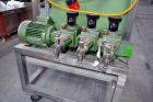 Used- Stainless Steel Lewa Metering Pump, Type HK16-3