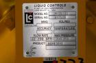 Used Liquid Controls Group Positive Displacement Meter, Model M-15-15. Flow rate 40-200 gallons per minute, maximum pressure 150 psi. Includes a  meter register.