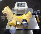 Used Liquid Controls Metering Pump, Model M-5-16, Carbon Steel. Serial #451555. Includes a Smith Meter Accuload III panel.