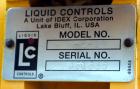 Used Liquid Controls Metering Pump, Model M-5-16, Carbon Steel. Serial #451555. Includes a Smith Meter Accuload III panel.