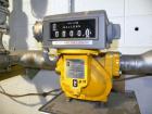 Used Liquid Controls Group Positive Displacement Meter, Model M-15-15. Flow rate 40-200 gallons per minute, maximum pressure 150 psi. Includes a  meter register.
