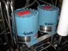 Used Micro Motion Flow Meter, Model DL65S242SU, 316 Stainless Steel Product Contact Areas. Flow cal 20.6984.26, dens flow 11300132894.21. Rated volume 0 to 15 gallons per minute, mass 0 to 125 pounds...