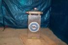 USED: Micro Motion flow meter, model DS300S161, stainless steelproduct contact areas. Flow cal 477.945.13, dens flow 09546133214.44.Rated volume 0 to 839 gallons per minute, mass 0 to 7,000 pounds pe...
