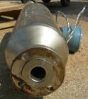 Used Micro Motion Straight Tube Flow Meter, model T150T641SQBAEZZZ. 316L stainless steel product contact areas. Rated volume 0 to 383 gallons per minute, mass 0 to 3200 pounds per minute. 1-1/2