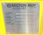 Dosing Pump Skid. Consisting of (2) Milton Roy Metering dosing pumps