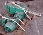 Used Orlita Crank Drive Valveless Plunger Metering Pump, Type DK 32.18, Stainless Steel. Type RB150 crank drive. Stroke length 0-32 mm, approximately 100 liters an hour (0.44 gallons per minute) at 1...