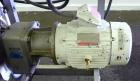 Used Waston-Marlow Hose Pump. 2’’ Tri-clamp inlet/outlet. Driven by a 5 hp, 3/60/230/460 volt, 1750 rpm gear motor, ratio 37.23 to 1. Includes an Allen-Bradley 1336 Plus II drive. Mounted on a stainl...