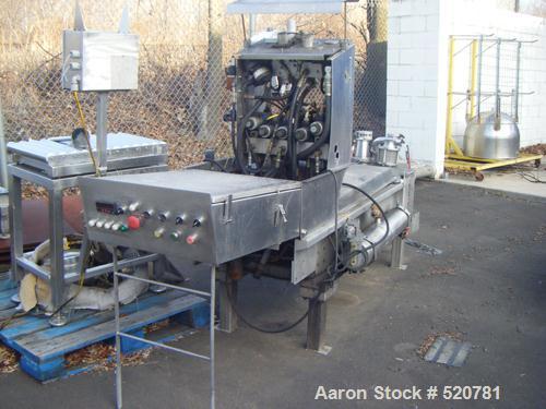 USED: Marlen piston pump, model 629. 6" diameter, stainless steel, continuous duty. Last used on jelly/food product.