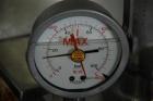 Used APV Gaulin MCP7 High Pressure Pump, capacity 1453 gallons/hour (5500 liters/hour). Maximum working pressure 725 psi (50 bar), piston diameter 2.36