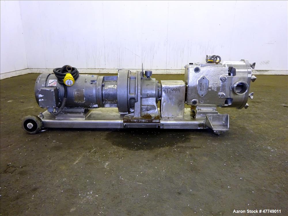 Used- Waukesha Universal Rotary Positive Displacement Pump, Model 130