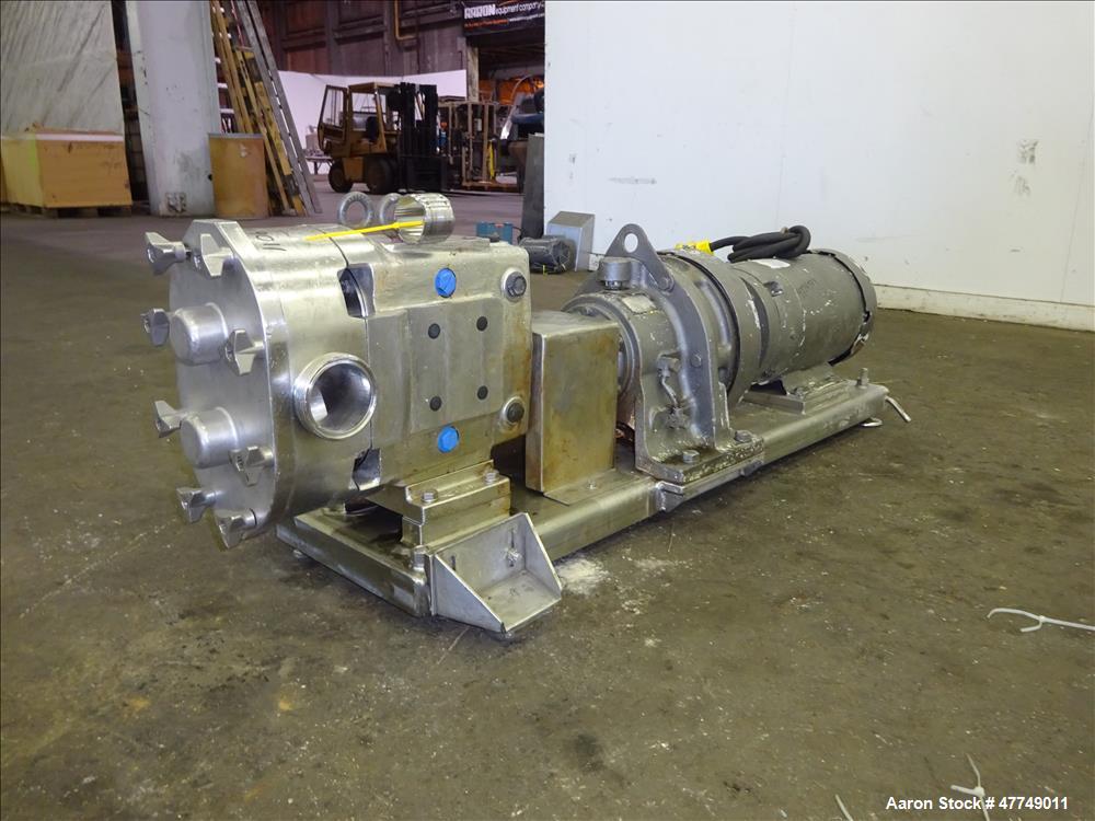 Used- Waukesha Universal Rotary Positive Displacement Pump, Model 130