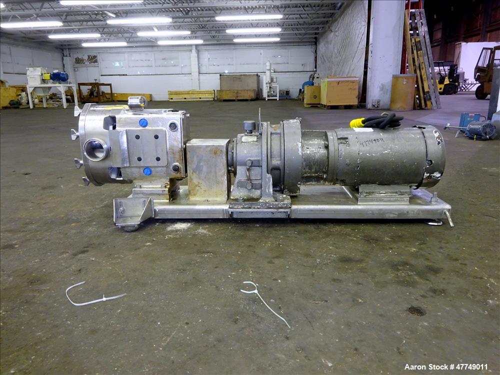 Used- Waukesha Universal Rotary Positive Displacement Pump, Model 130