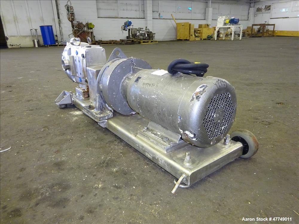 Used- Waukesha Universal Rotary Positive Displacement Pump, Model 130