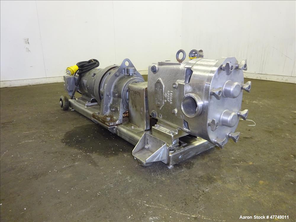 Used- Waukesha Universal Rotary Positive Displacement Pump, Model 130