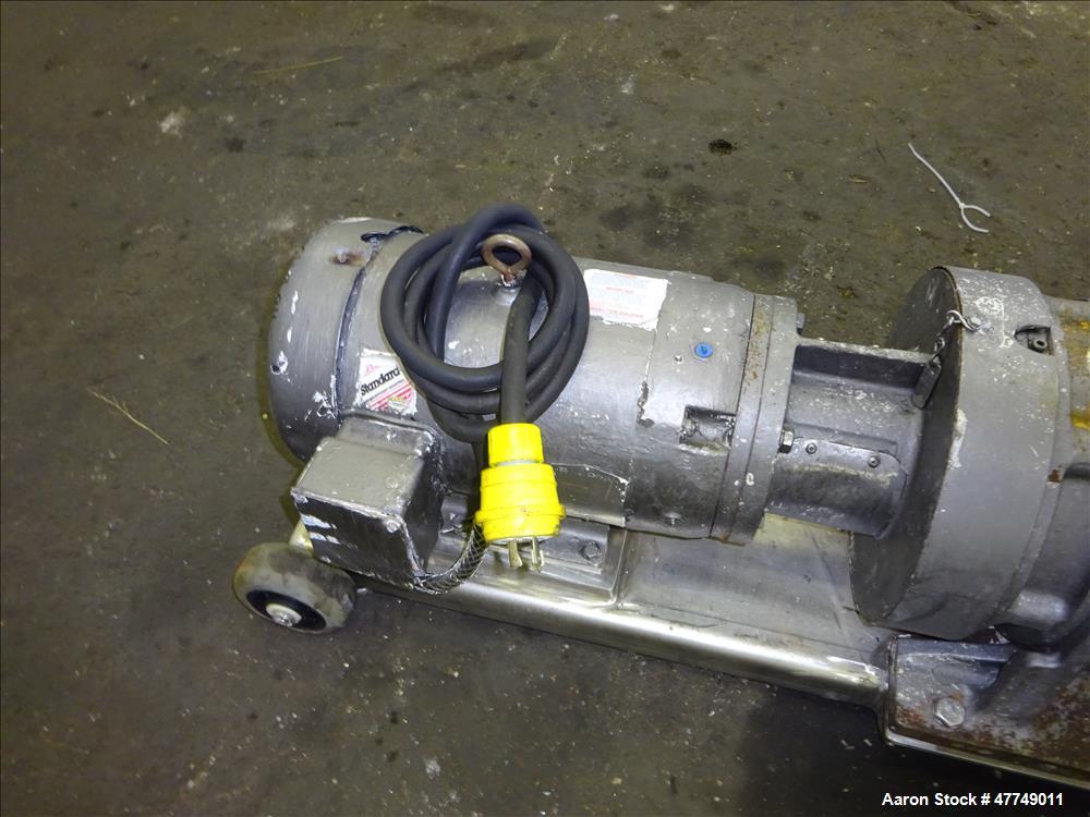 Used- Waukesha Universal Rotary Positive Displacement Pump, Model 130