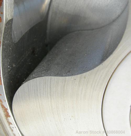 Used Tri-Clover Rotary Positive Displacement Pump, 316 stainless steel. Approximately 60 gallons per minute at 20 psi. 3" tri-clamp inlet/outlet. (2) 4 lobe stainless steel rotors. Driven by a 5 hp, ...