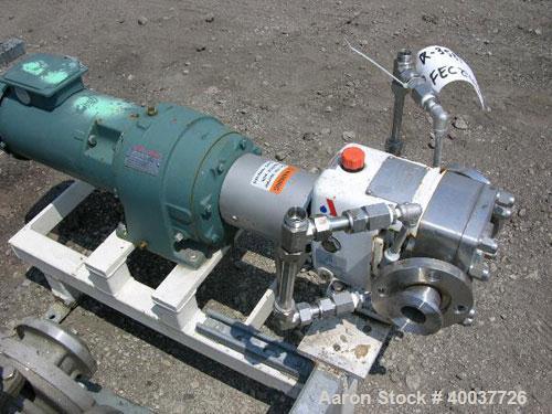 Used Stainless Steel APV Rotary Lobe Pump, Model M1S/021/10