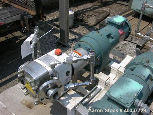 Used Stainless Steel APV Rotary Lobe Pump, Model M1S/021/10