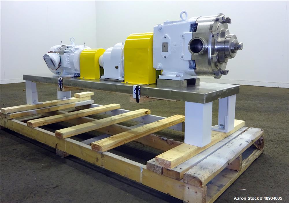 Used Waukesha Cherry Burrell Universal Rotary Positive Displacement Pump, Model