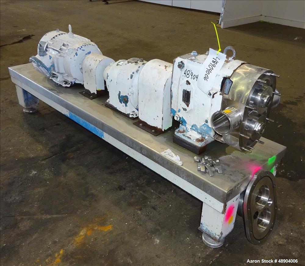 Used Waukesha Cherry Burrell Universal Rotary Positive Displacement Pump, Model