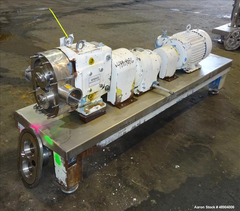 Used Waukesha Cherry Burrell Universal Rotary Positive Displacement Pump, Model