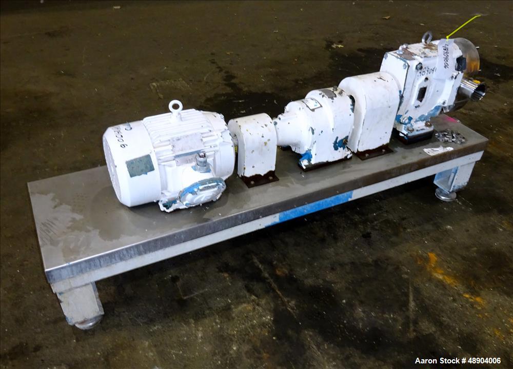 Used Waukesha Cherry Burrell Universal Rotary Positive Displacement Pump, Model