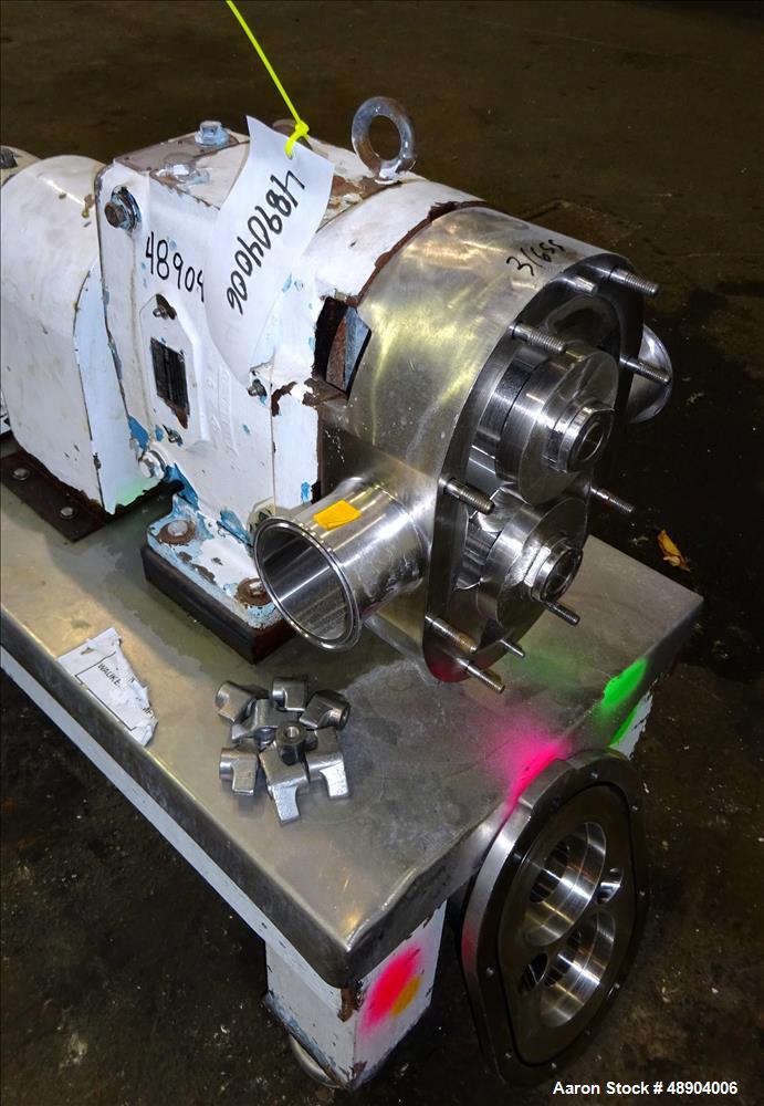 Used Waukesha Cherry Burrell Universal Rotary Positive Displacement Pump, Model