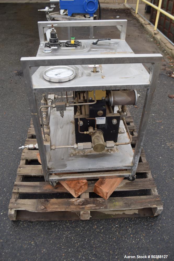 Used Hydratron Double Airhead Double Acting Series Air Driven Liquid Pump