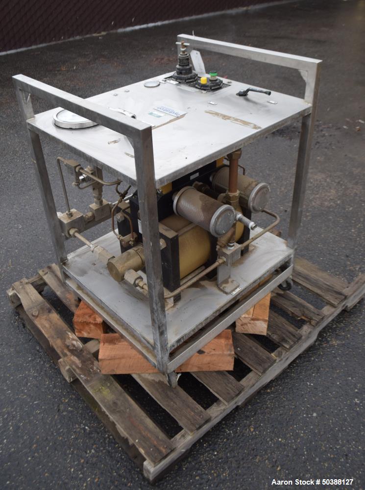 Used Hydratron Double Airhead Double Acting Series Air Driven Liquid Pump